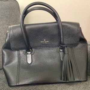 Kate Spade Black Satchel with Tassle